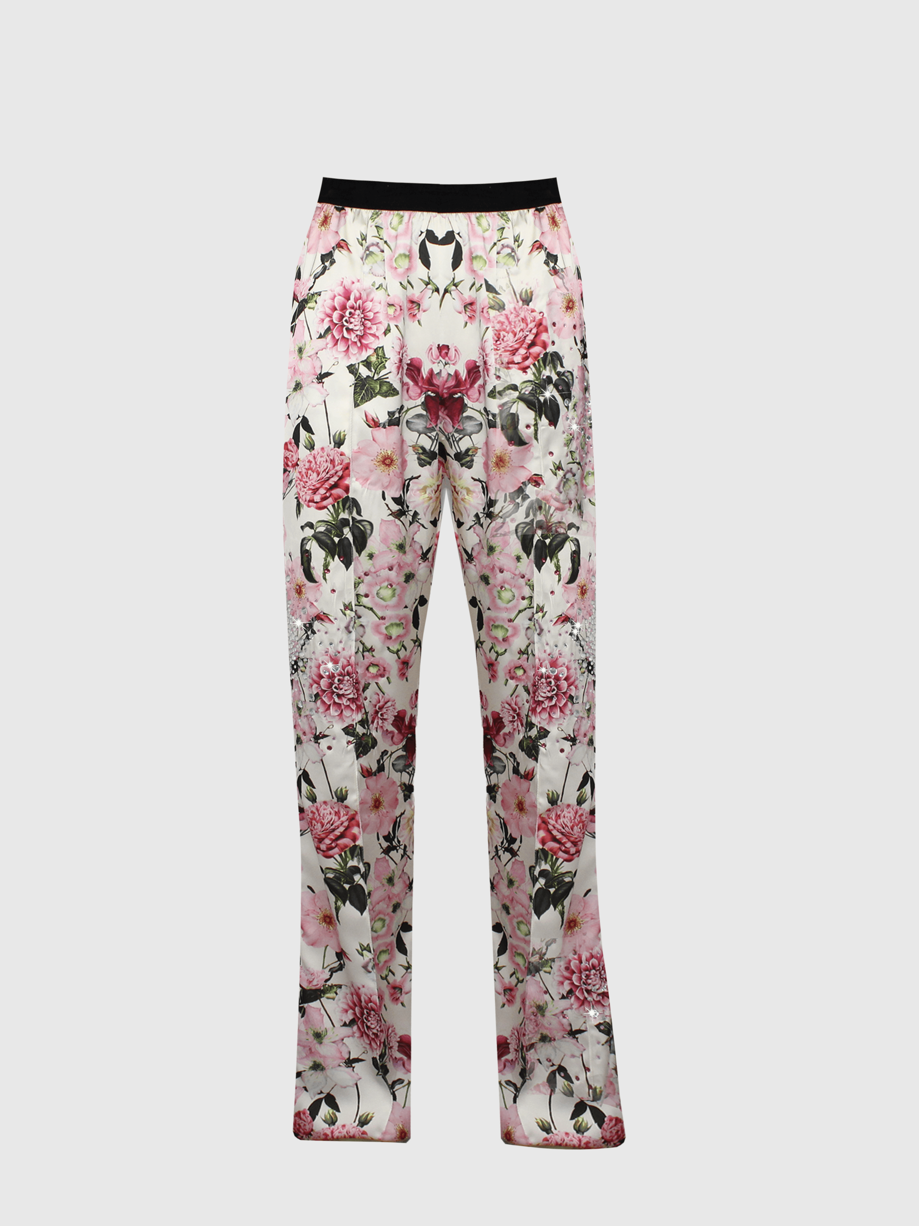 PANTALONE STILE PIGIAMA MORBIDO E STAMPATO IN VISCOSA CON TASCHE