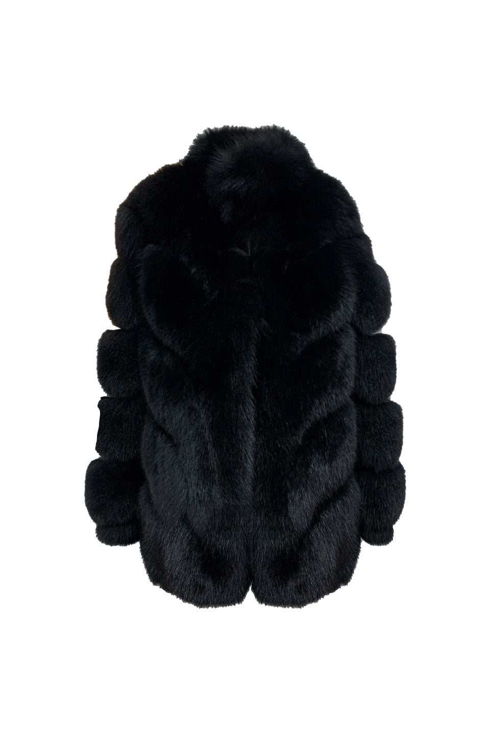 OVERSIZED FIT PREMIUM FOX FUR COAT WITH POCKETS