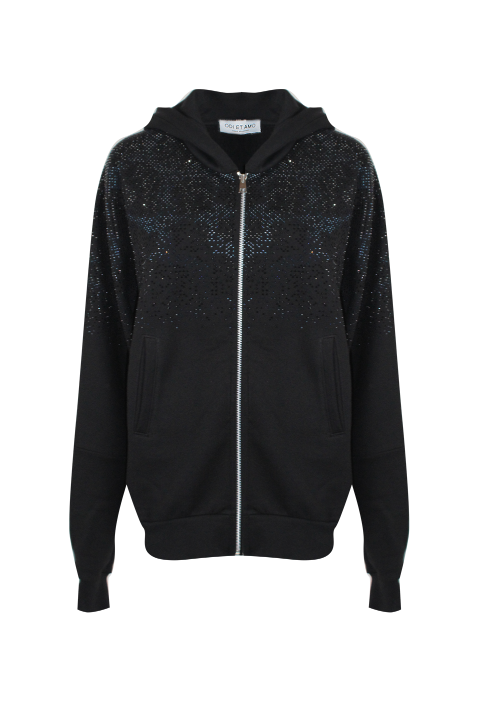 CAPPA/GICCA CON ZIP CAPPUCCIO E STRASS