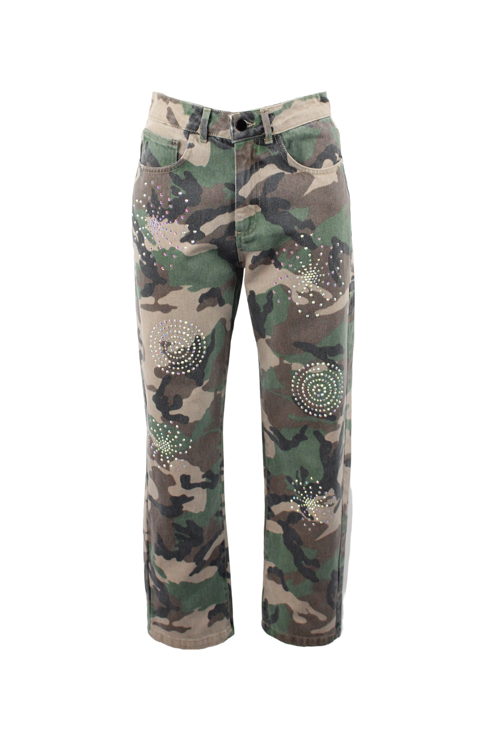 CAMOUFLAGE DENIM WITH ABCOLOR SPIRALS