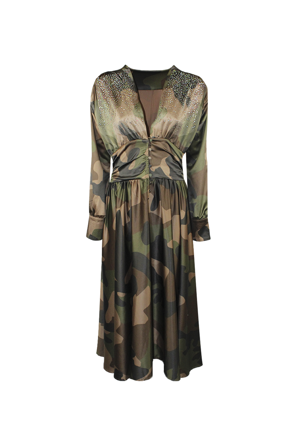 ABITO LUNGO RUOTA STRASS ABCOLOR