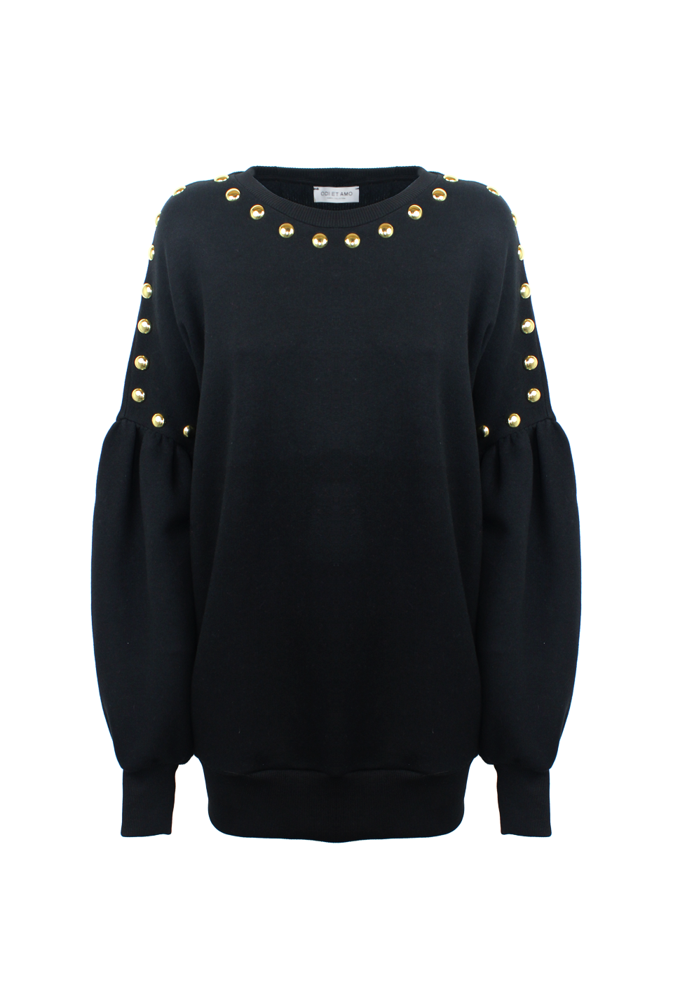 STUDDED SWEATSHIRT DRESS