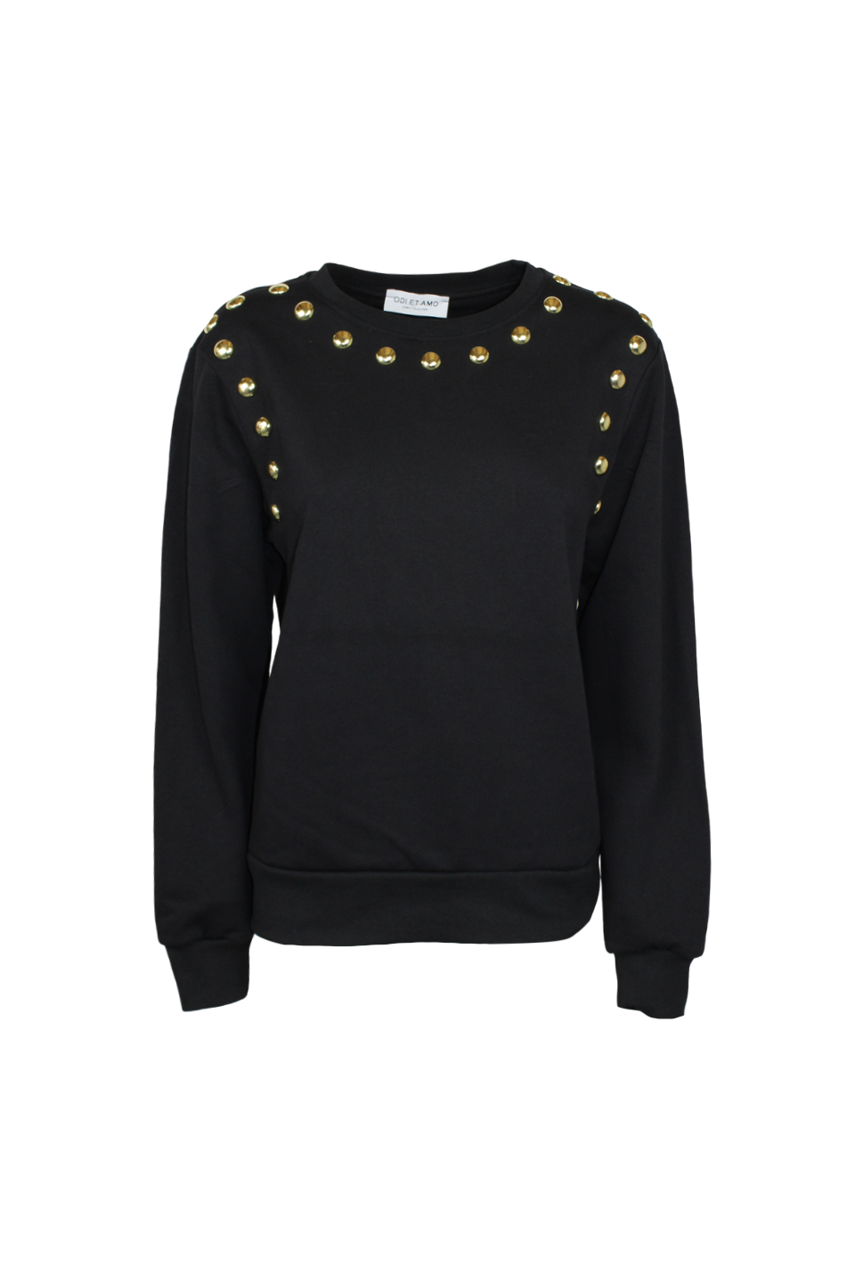 STUDDED SWEATSHIRT WITH NORMAL FIT