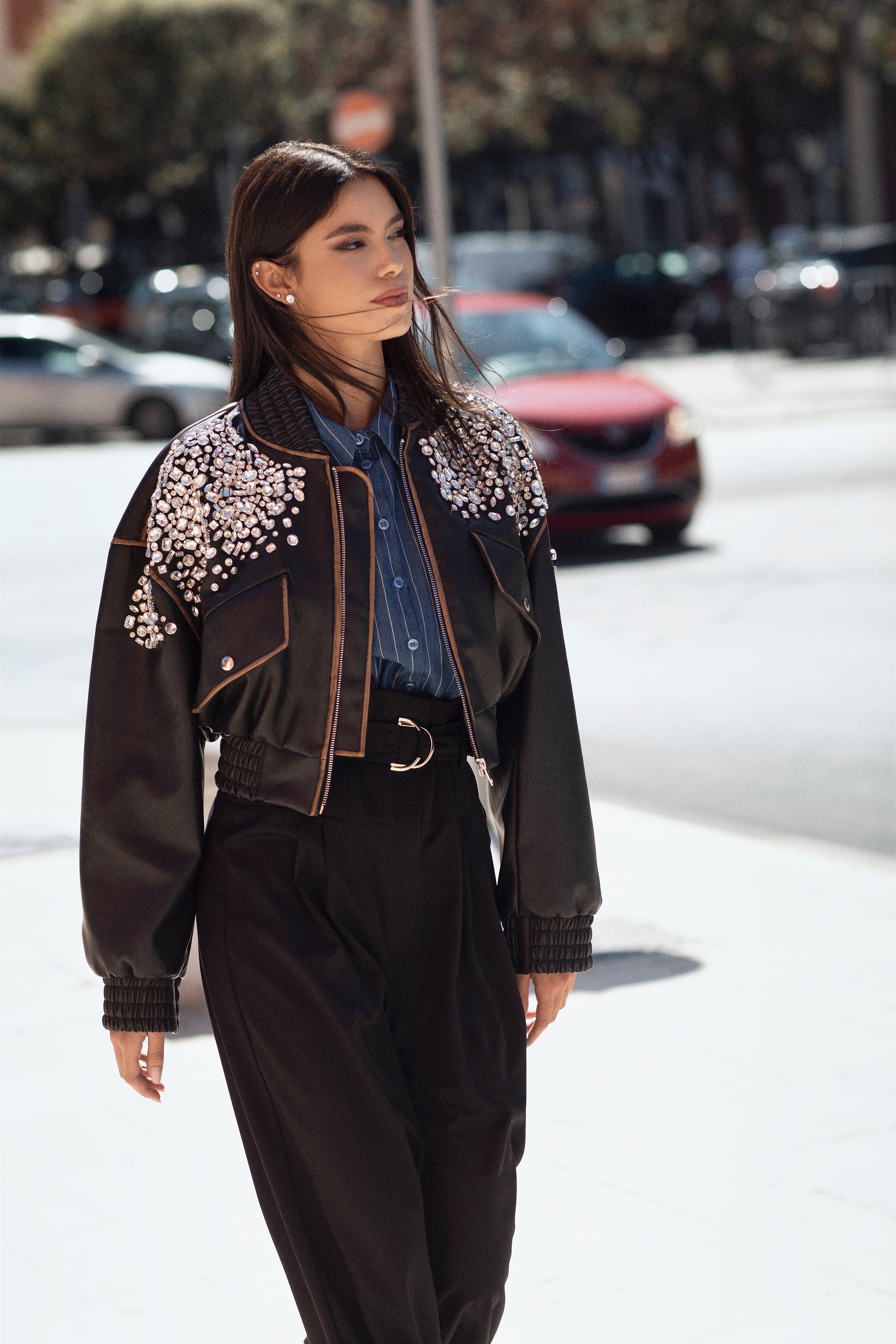 WIDE LEG CORSET PANTS