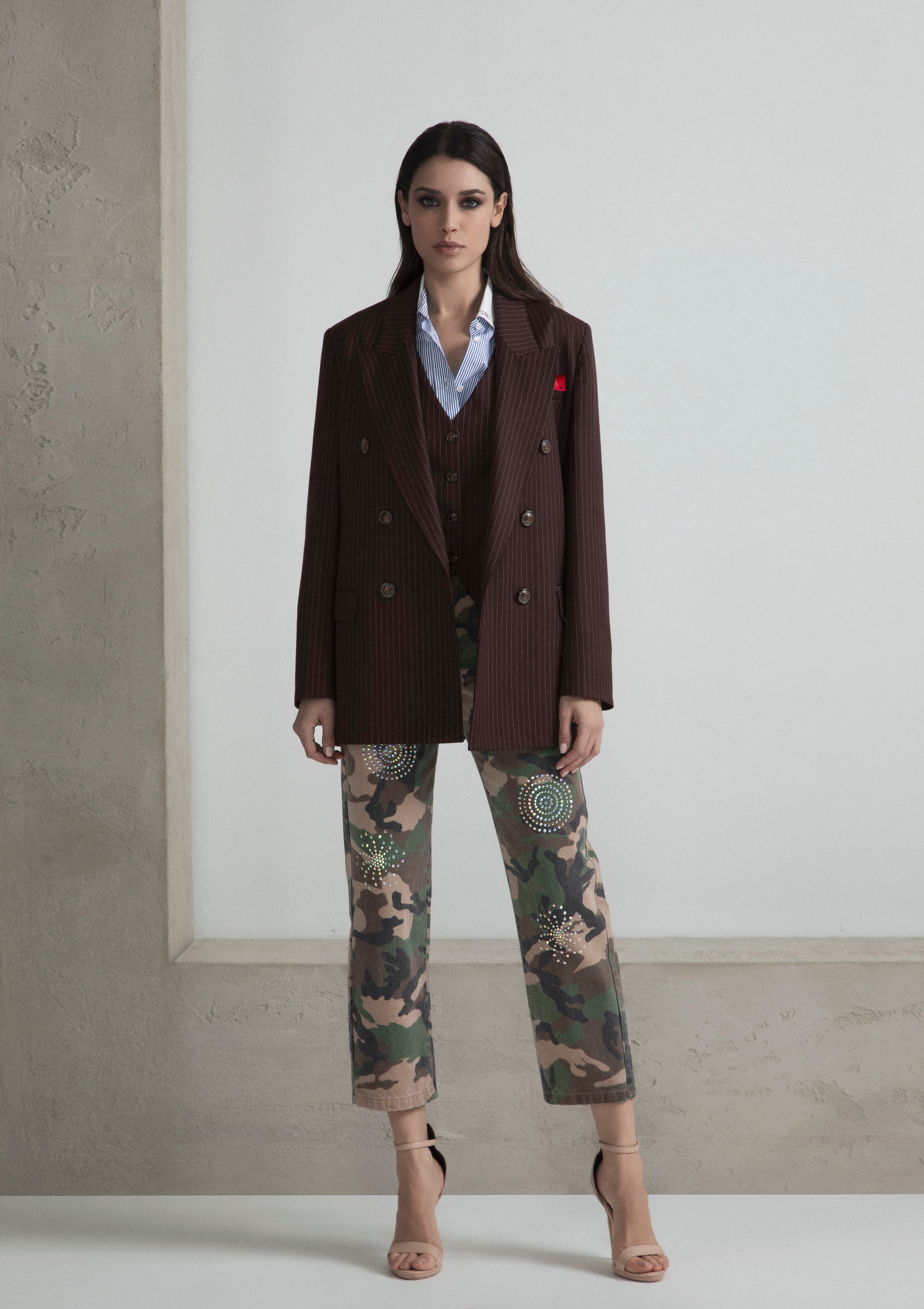 CAMOUFLAGE DENIM WITH ABCOLOR SPIRALS