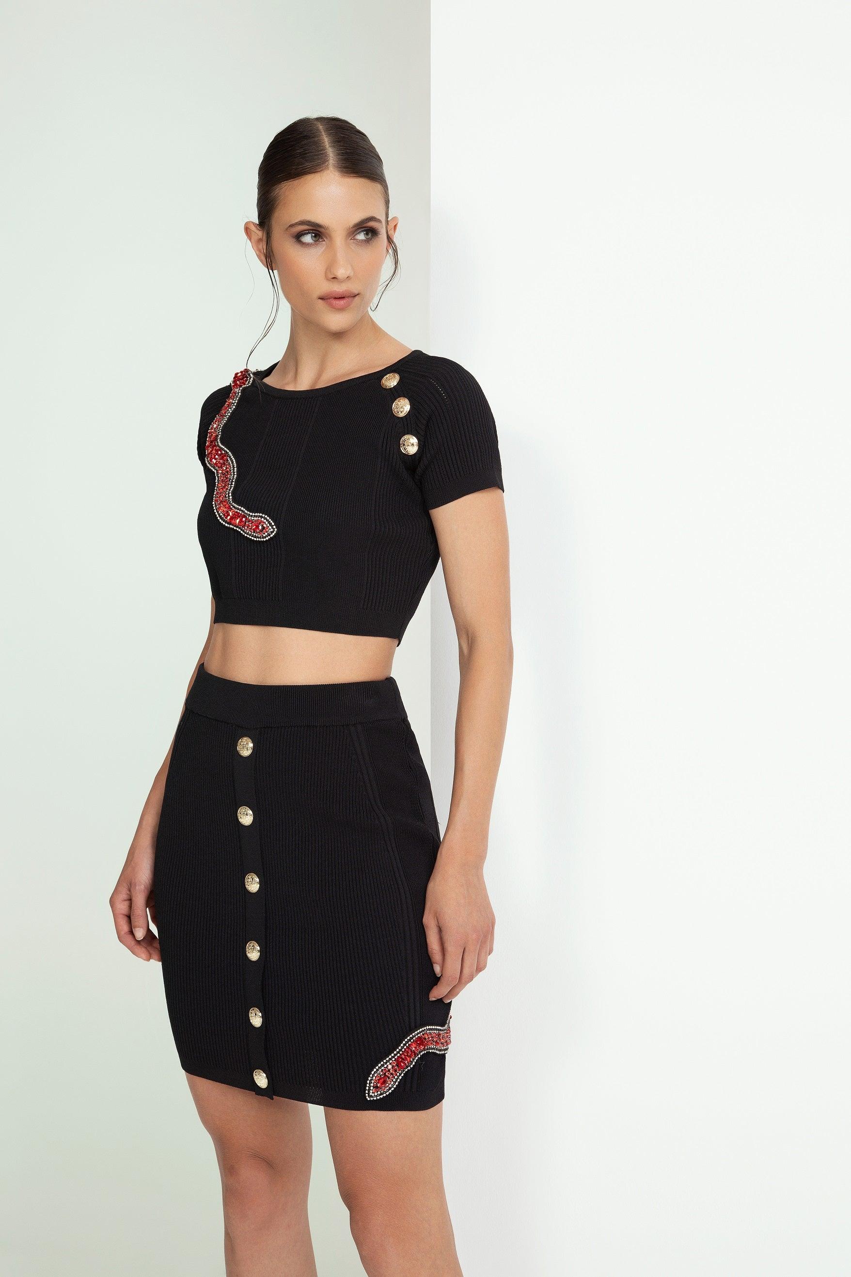 Gonna Corta Minigonna Elasticizzata Gonna Tubino Minigonna Nera