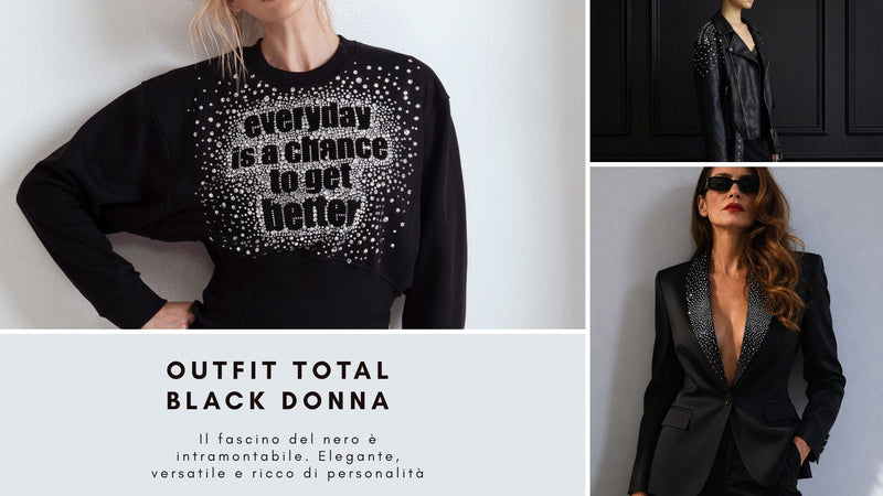 Outfit total black: la guida all'eleganza femminile