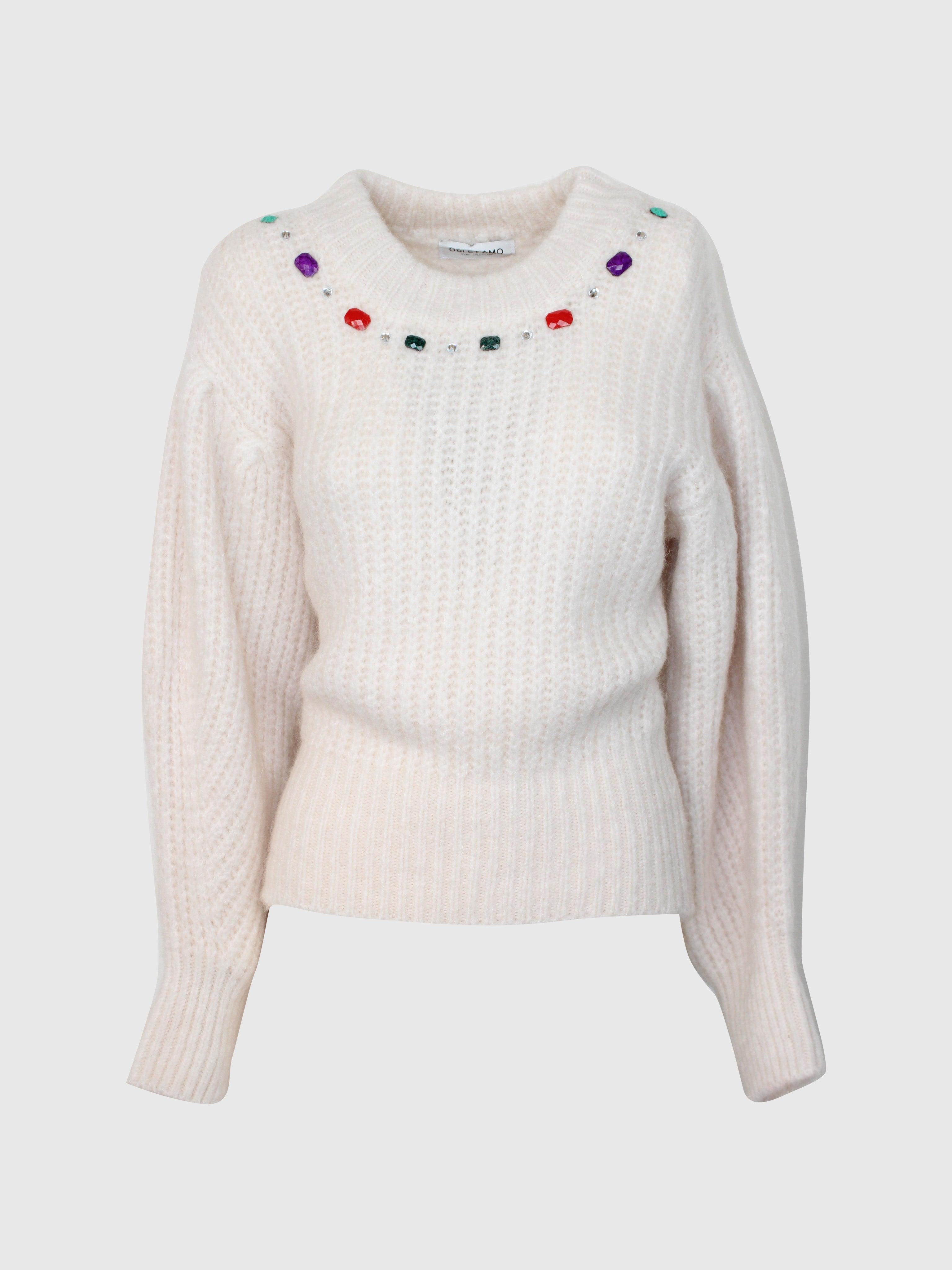 PULL OVER MOHAIR APPL.PIETRE