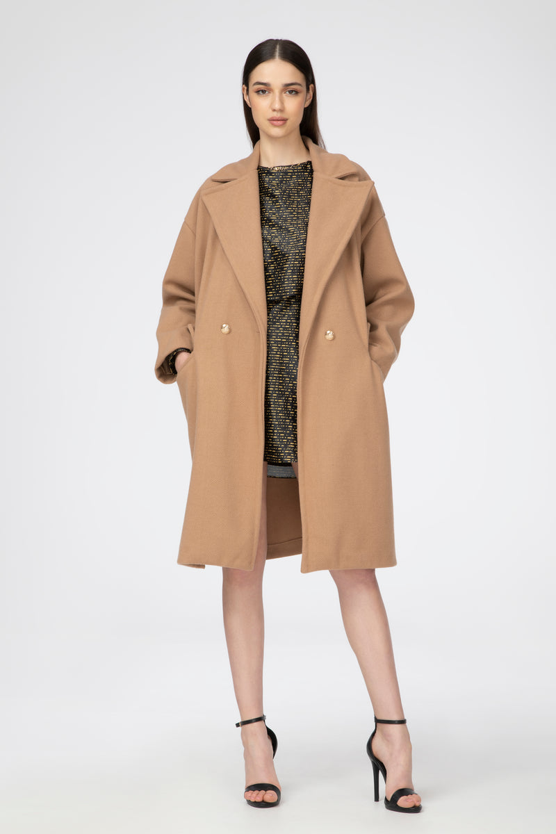 CAPPOTTO OVERSIZE  BOTT. DORATI