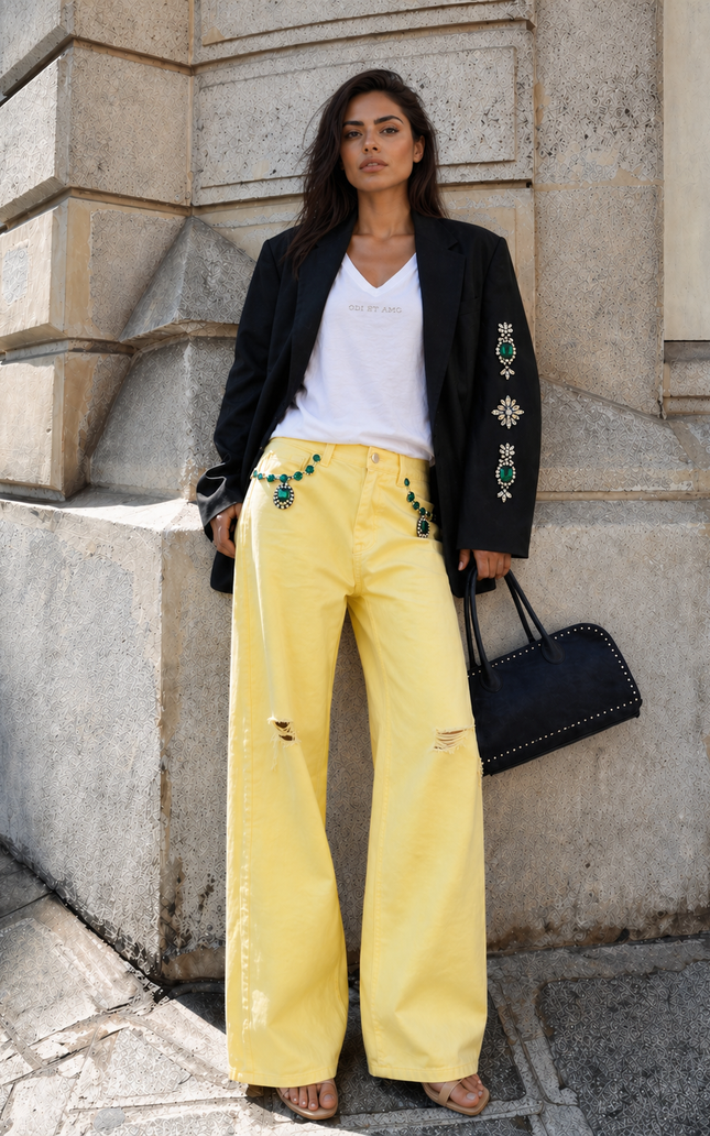 BLAZER OVERSIZE ANDRE' CON GIOIELLO