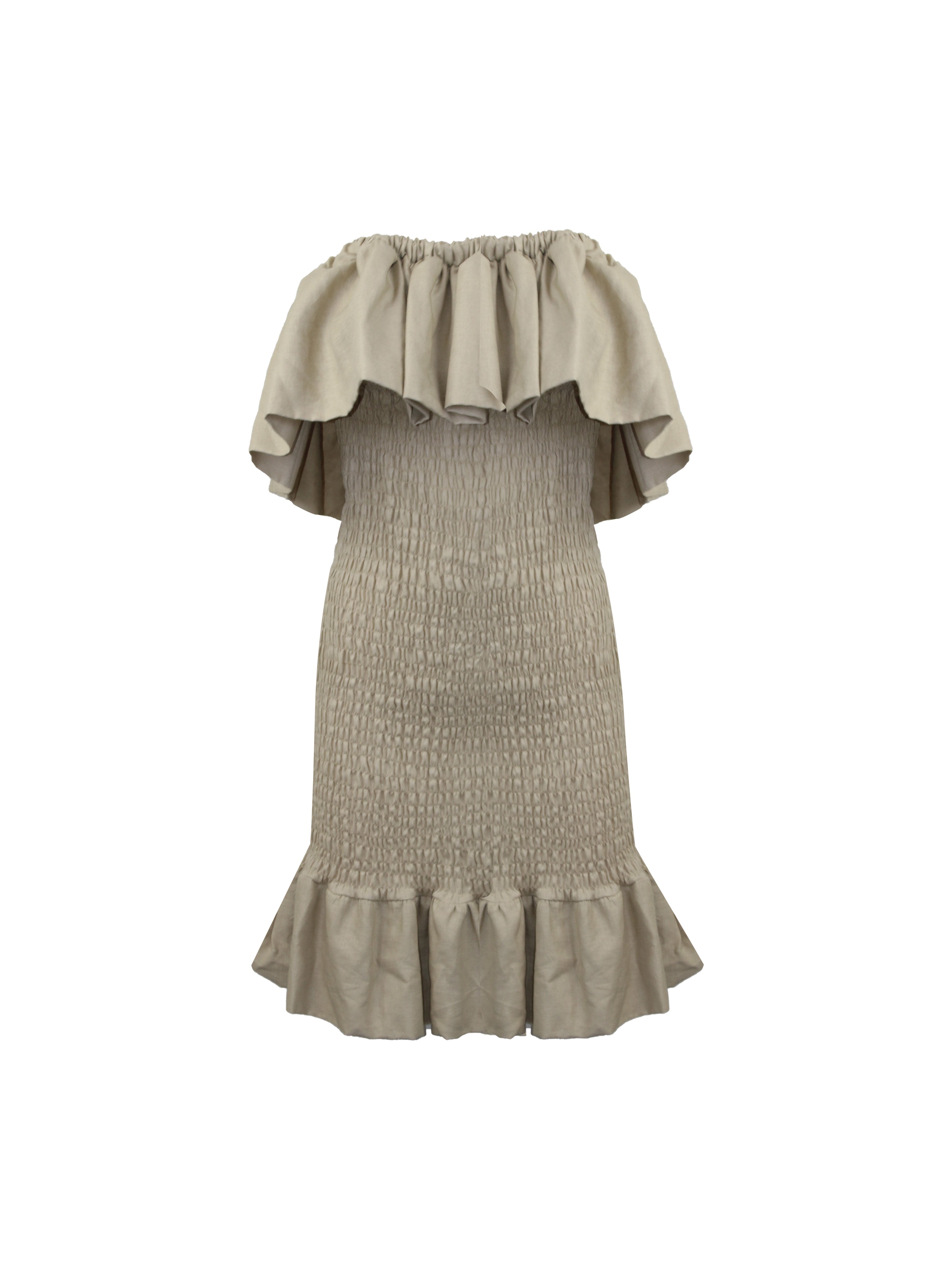 ABITO CORTO CON PUNTO SMOKING IN LINO