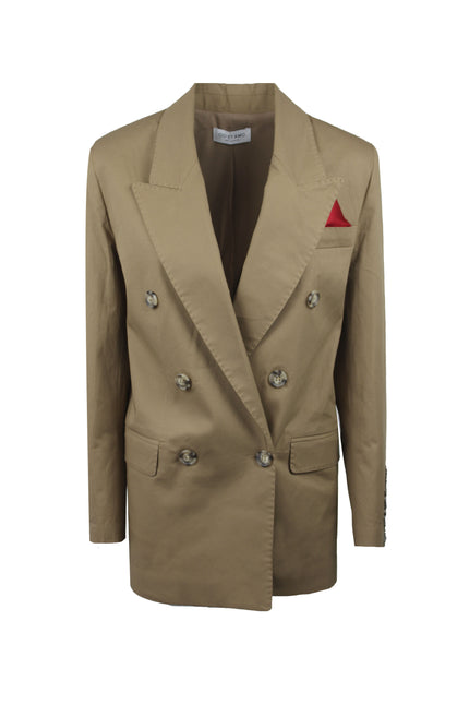LAURENT DOUBLE-BREASTED TAILORED BLAZER