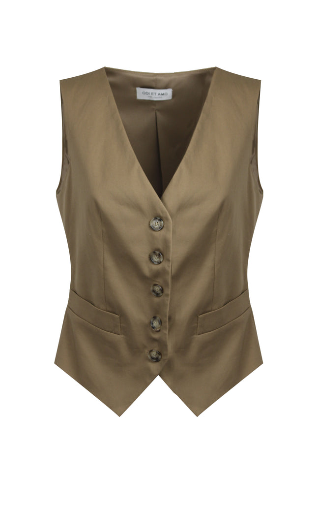 TAILORED COTTON VEST ASIA 