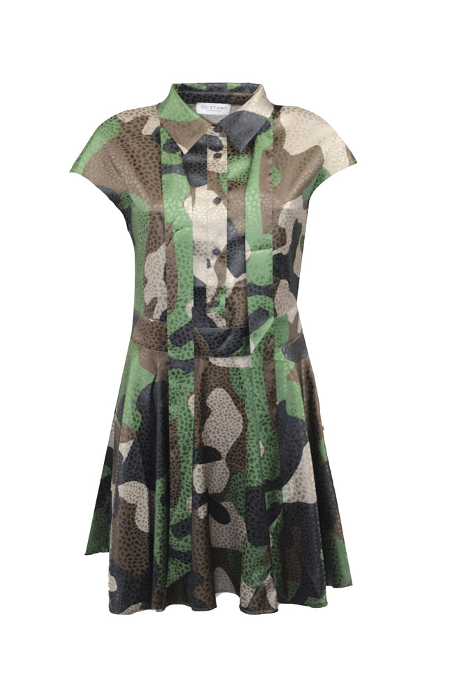 ABITO LISA CORTO MANICA CORTO CON FIOCCO