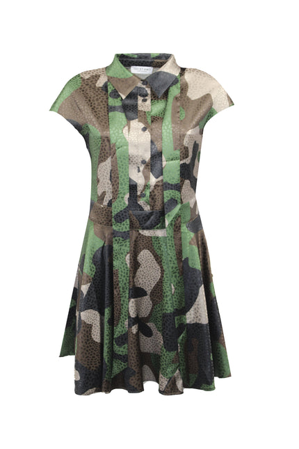 ABITO LISA CORTO MANICA CORTO CON FIOCCO