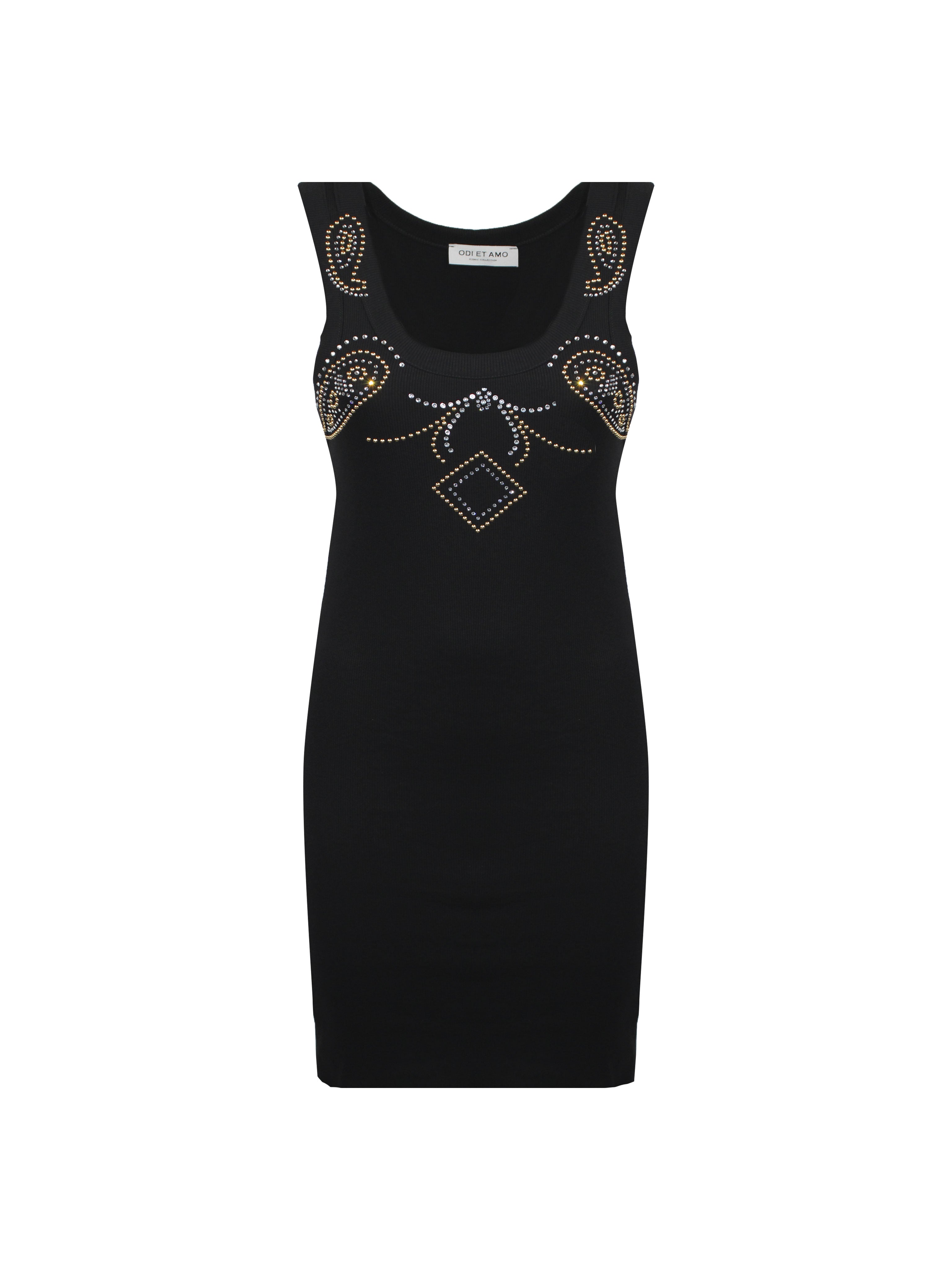 ABITO A COSTINA CORTO APPLICAZIONE BORCHIE DOODLES