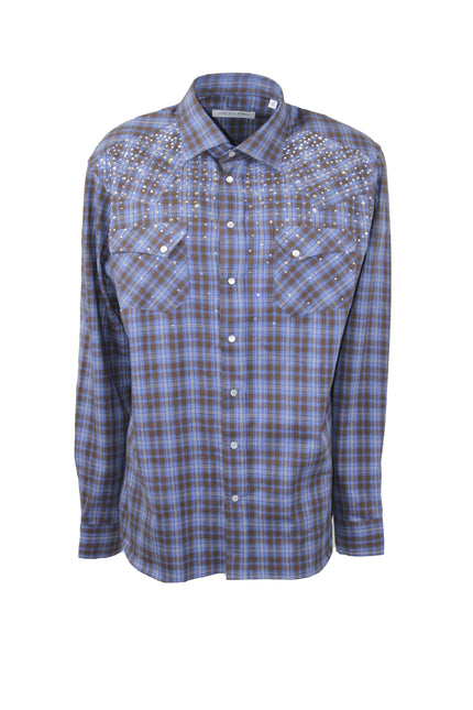 CAMICIA TARTAN STRASS