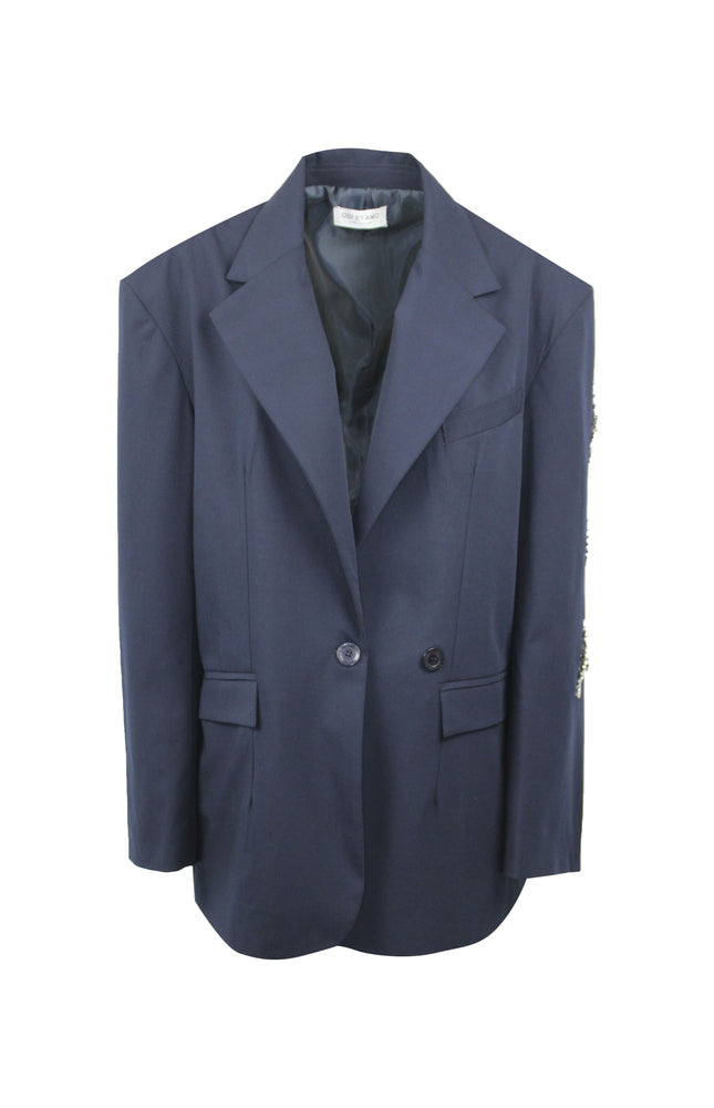 BLAZER ANDRE' SARTORIALE FIT OVERSIZE E RICAMO GIOIELLO