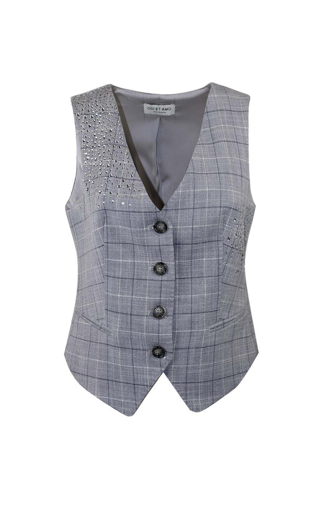 GILET ASIA  PIOGGIA STRASS