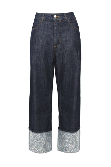 JEANS RISV. STRASS