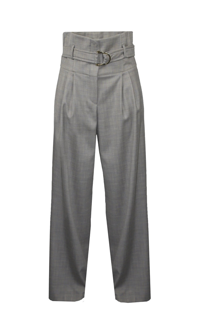 PANTACORSETTO WIDE LEG STAMPA A QUADRI