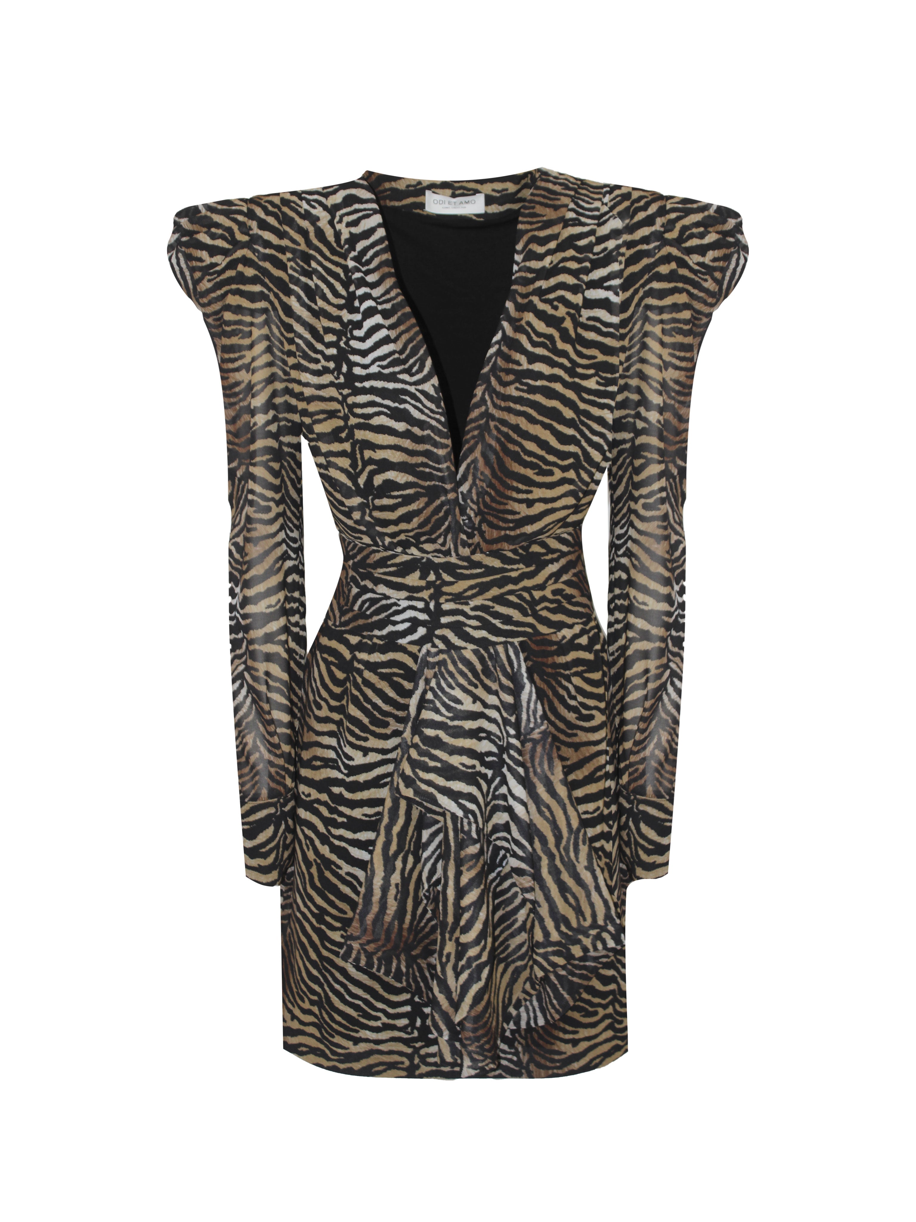 ABITO COCKTAIL CON JABOT E DETTAGLIO GIOIELLO