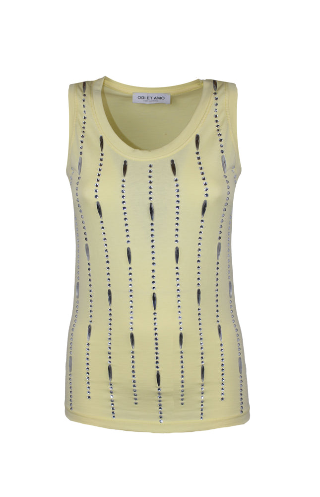 CANOTTA GIOIELLO CON CRISTALLI