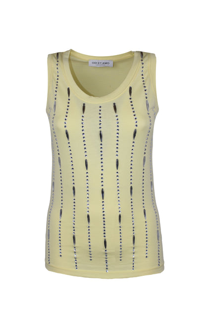 CANOTTA GIOIELLO CON CRISTALLI