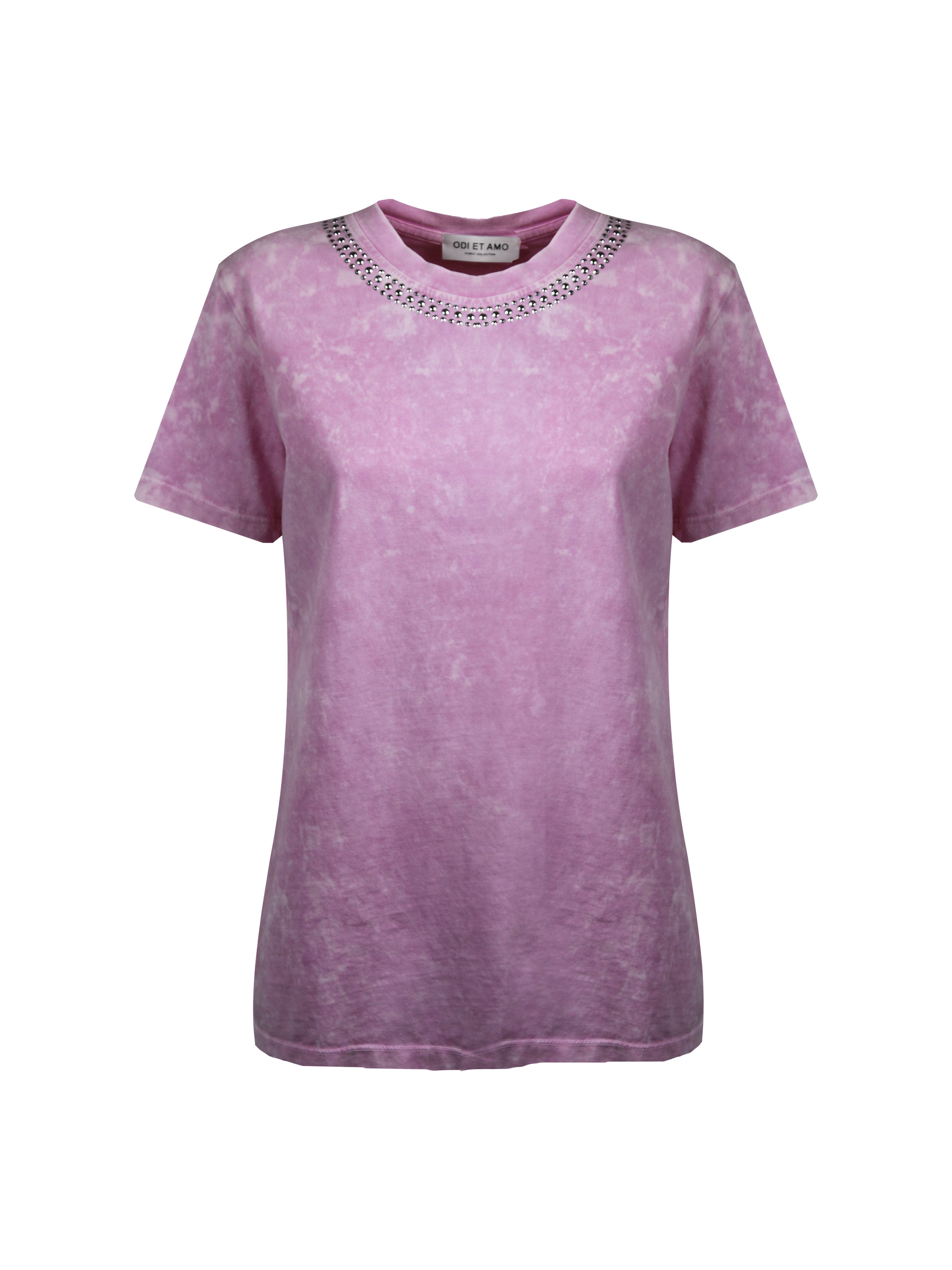 T-SHIRT TINTO CAPO CON BORCHIE