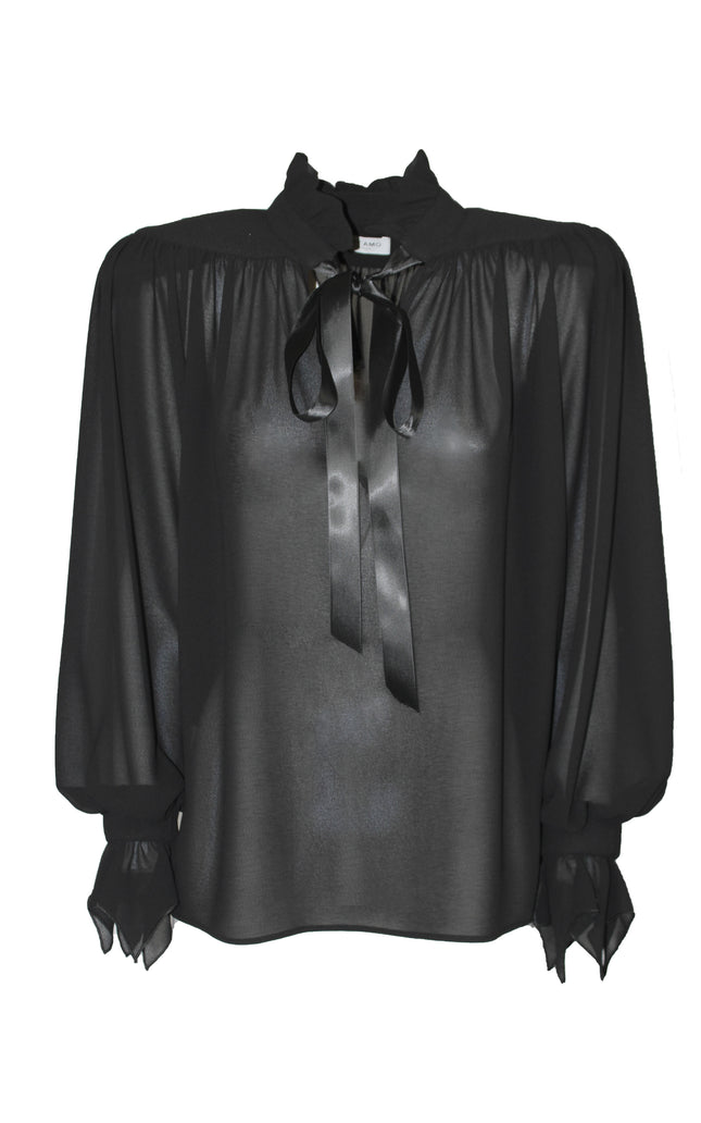 CAMICIA LAURENT SEMITRASPARENTE