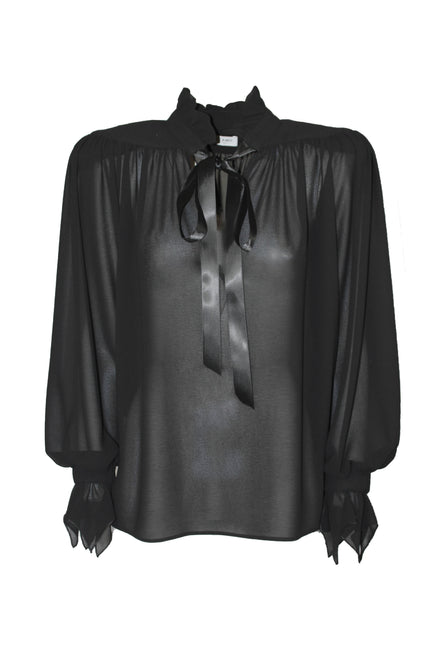 CAMICIA LAURENT SEMITRASPARENTE