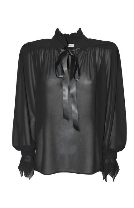 CAMICIA LAURENT SEMITRASPARENTE