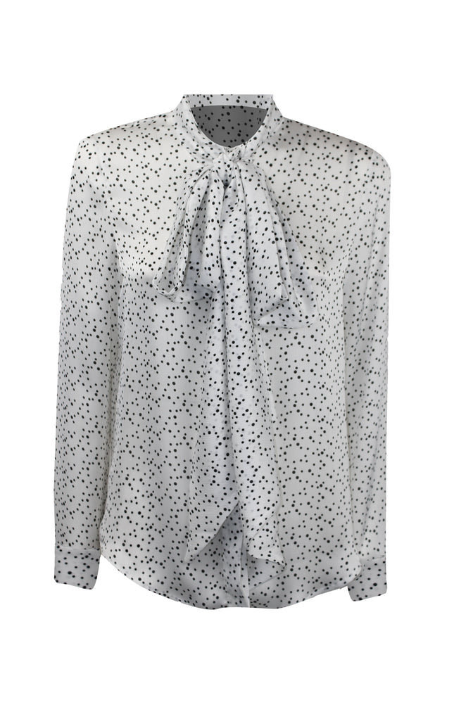 CAMICIA FIOCCO STAMPA A POIS