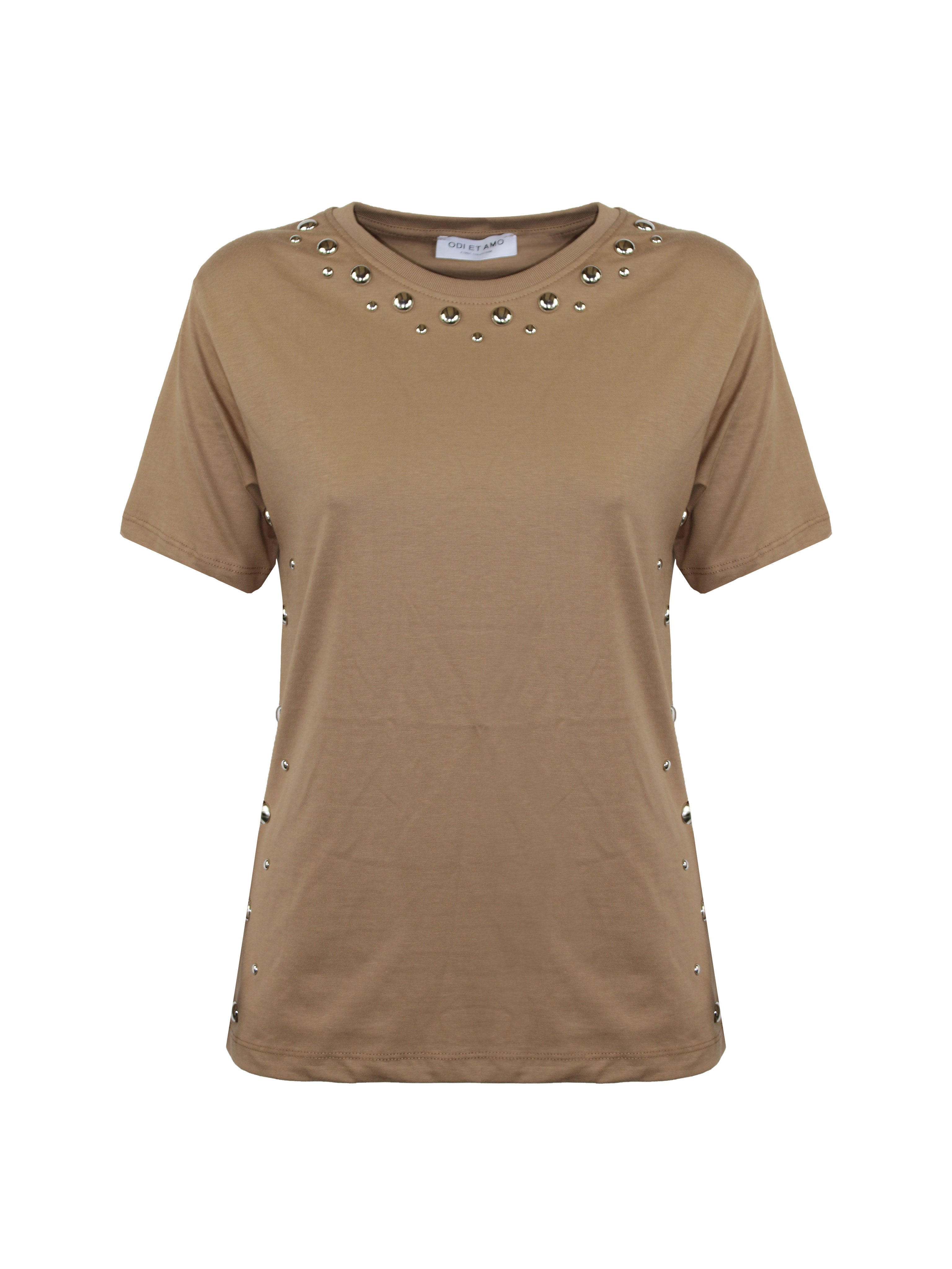 T-SHIRT NEW YORK NORMAL FIT CON BORCHIE ORO