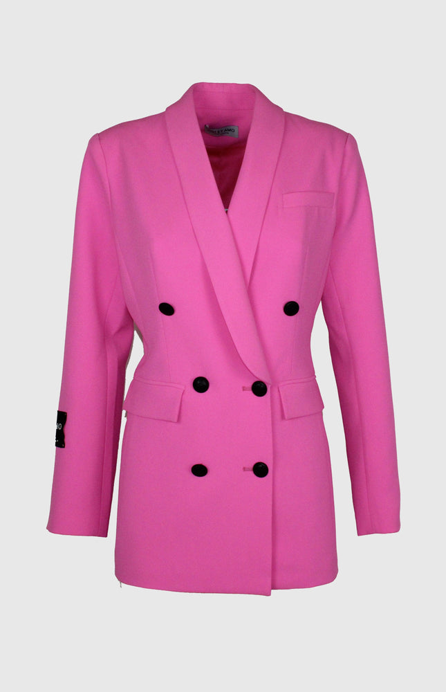 DOUBLE-BREASTED BLAZER WITH 6 BUTTONS AND POCKETS