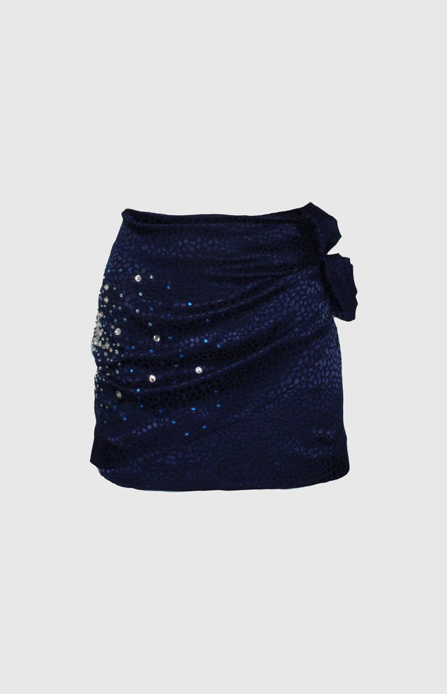 MINIGONNA TUBINO DEVORE' ROSE E STRASS BIG BANG