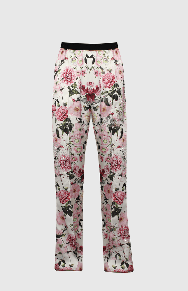 PANTALONE STILE PIGIAMA MORBIDO E STAMPATO IN VISCOSA CON TASCHE