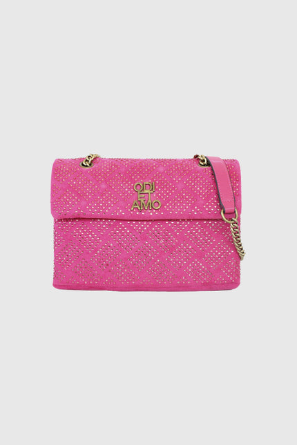 FUCHSIA RHINESTONE BAG