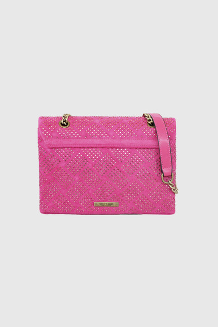 FUCHSIA RHINESTONE BAG