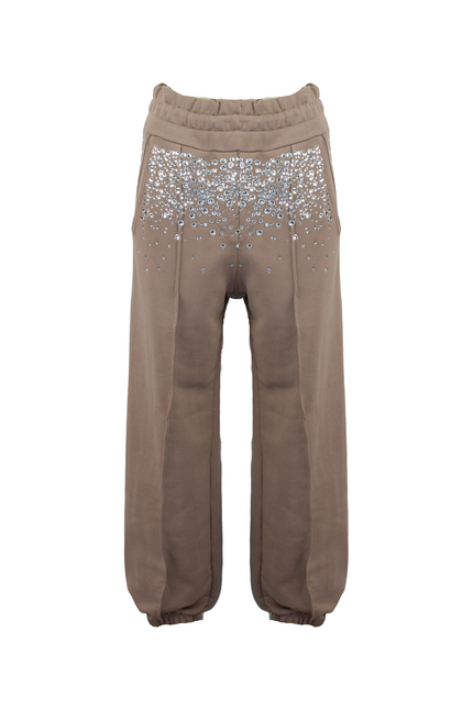 SWEATPANTS WITH RHINESTONE APPLICATIONS