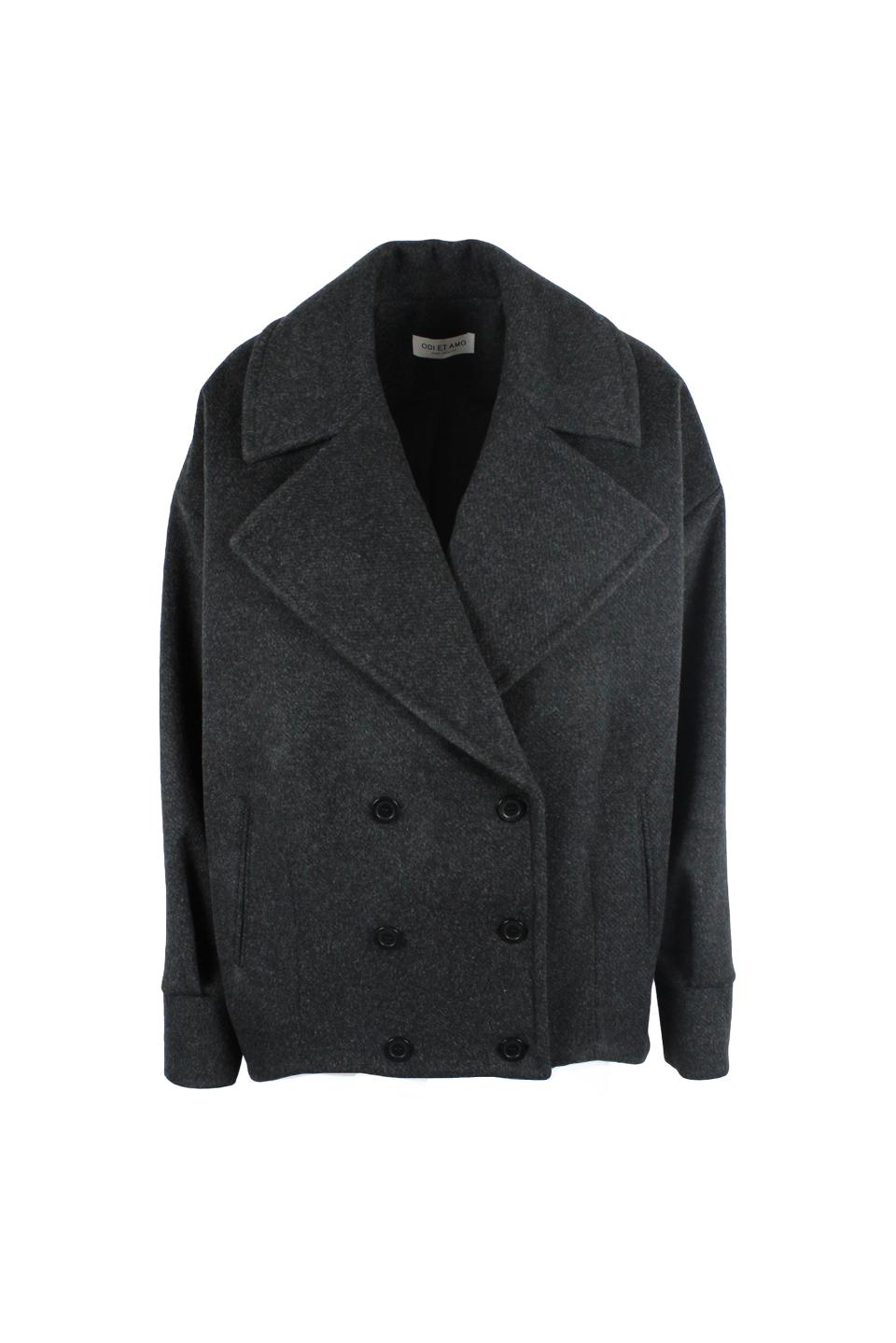 GIACCONE CABAN OVERSIZE DOPPIOPETTO IN LANA