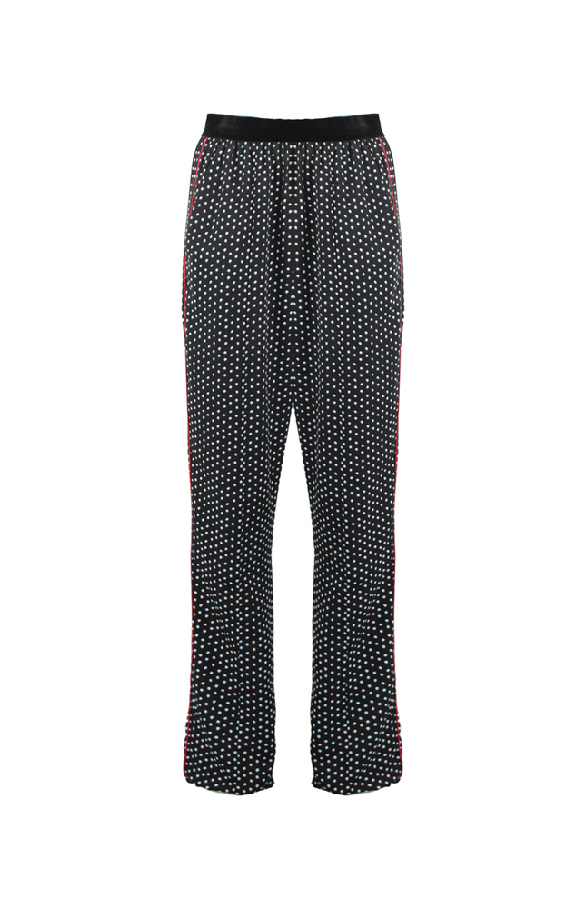 INCONIC SOFT PAJAMA-STYLE PANTS WITH PIPING