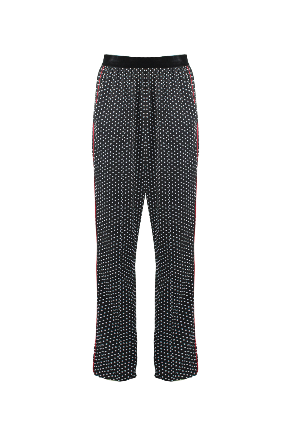 PANTALONE INCONIC STILE PIGIAMA MORBIDO CON PIPING