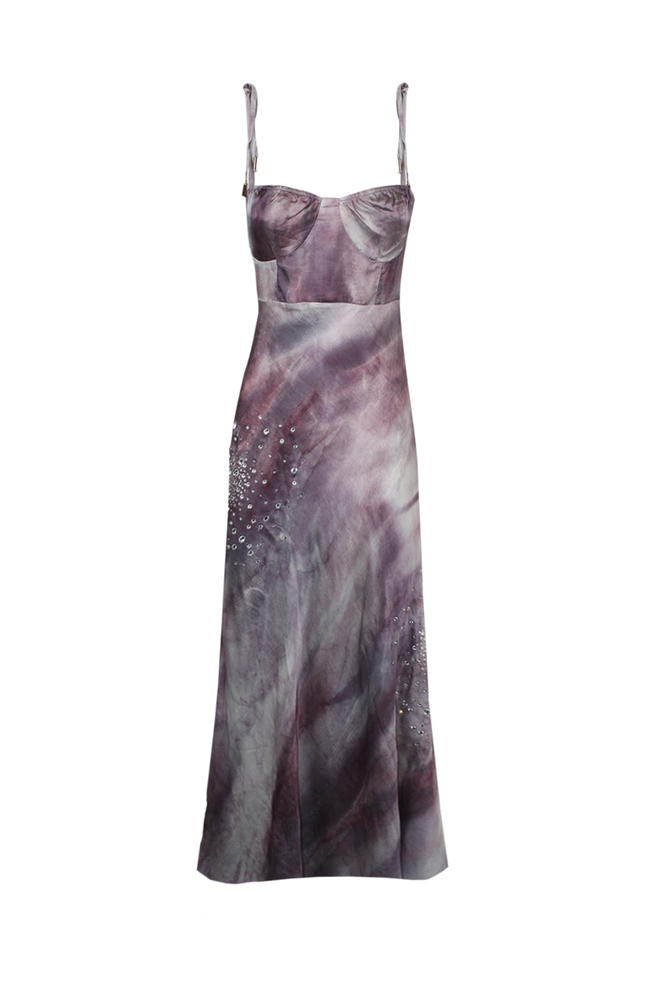 ABITO SOTTOVESTE STAMPA MALTINTO CON CRISTALLI