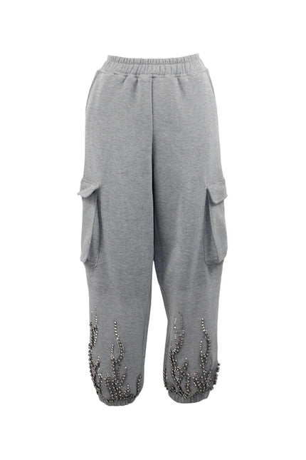 FLAME CRYSTAL CARGO PANTS