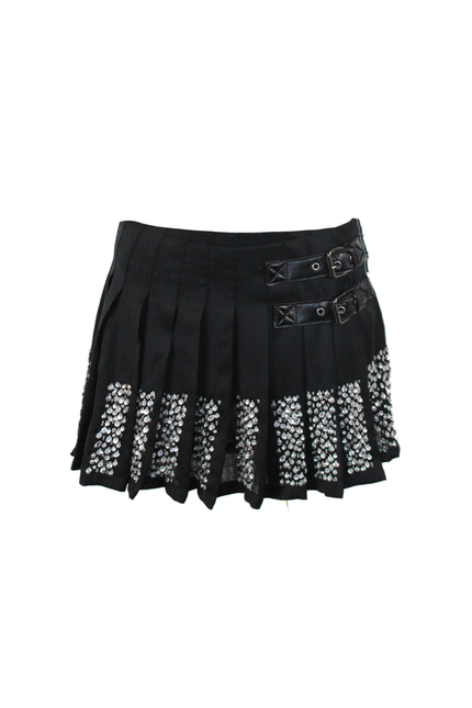 GONNA PLISSE' RICAMATA A MANO