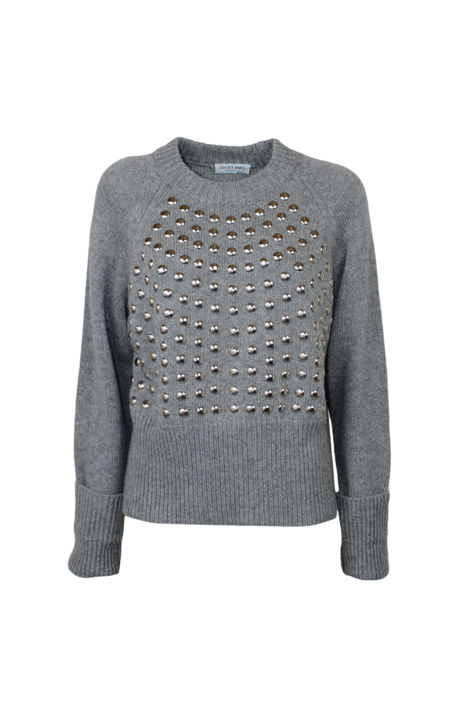 PULLOVER BORCHIE MORBIDO MISTO LANA MANICA LUNGA