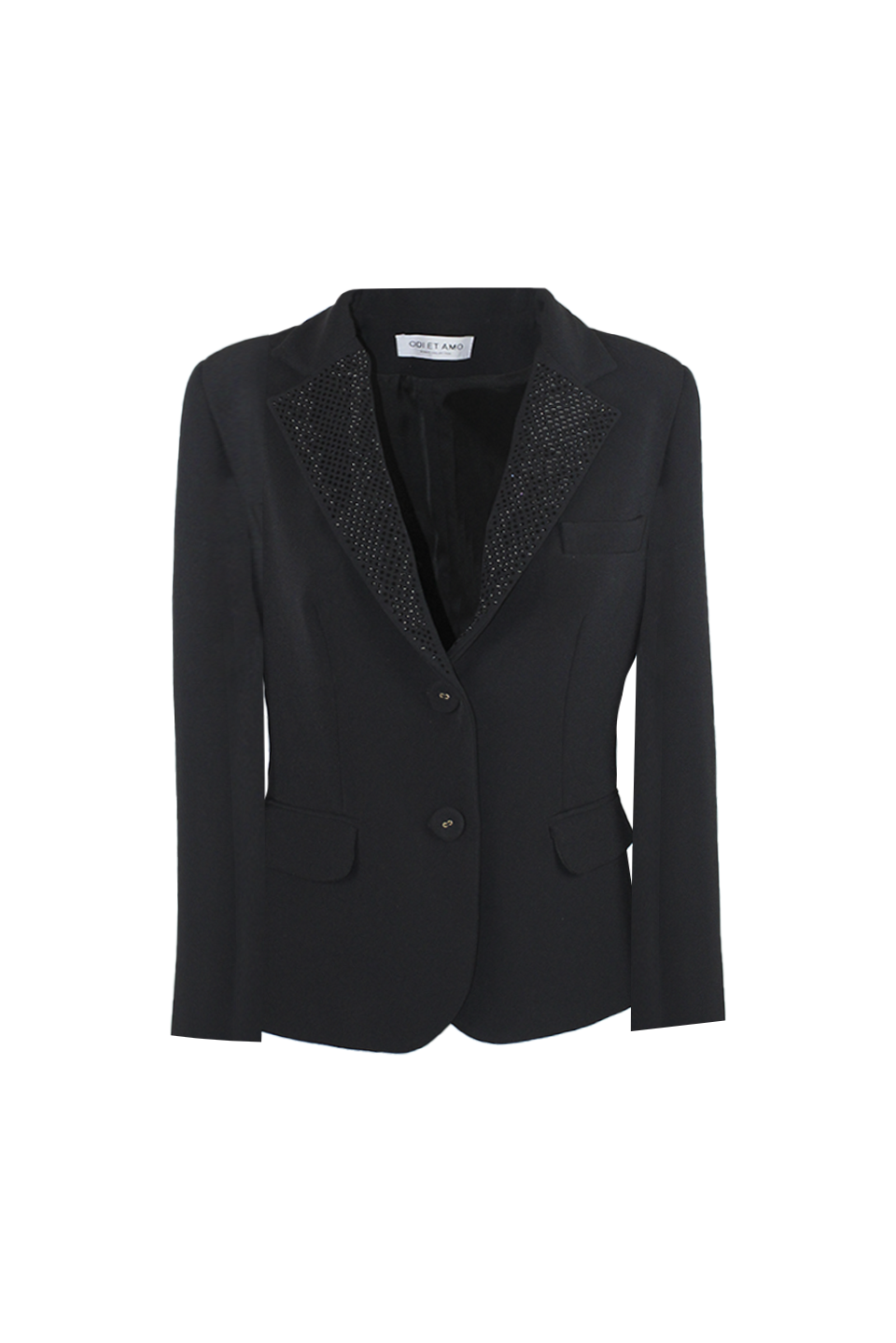 BLAZER TECNICO COLLO STRASS