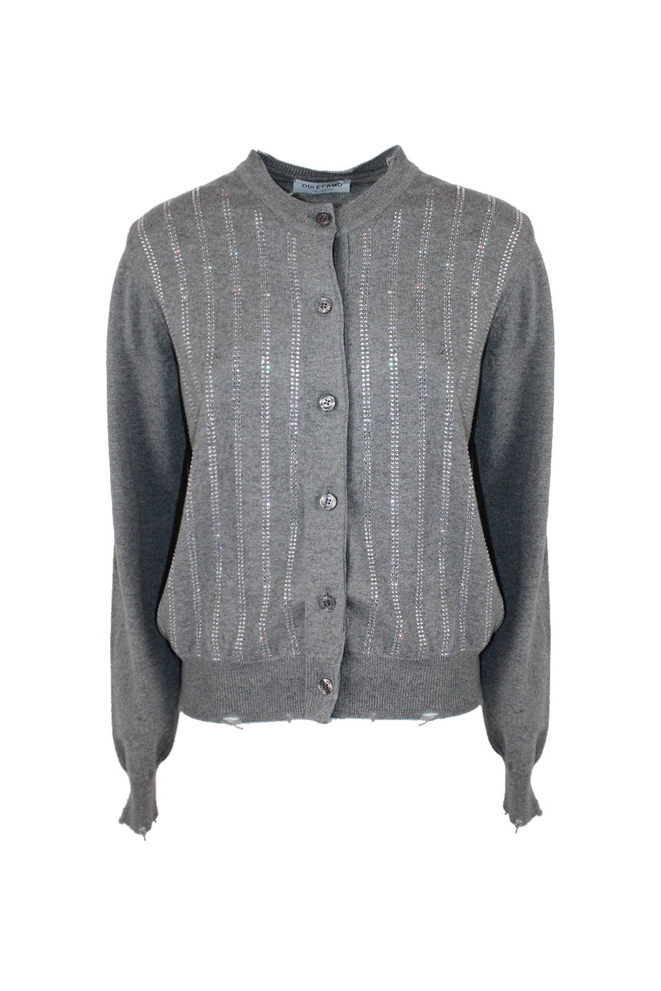 CARDIGAN ROTTURE STRIPES STRASS