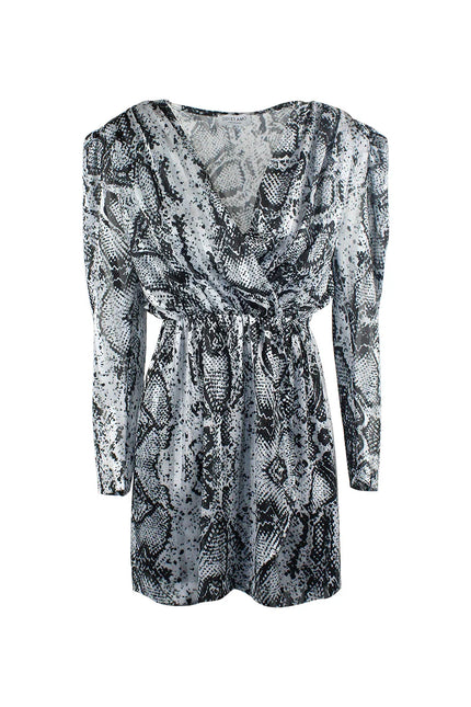 V-NECK STRAPS WRAP DRESS